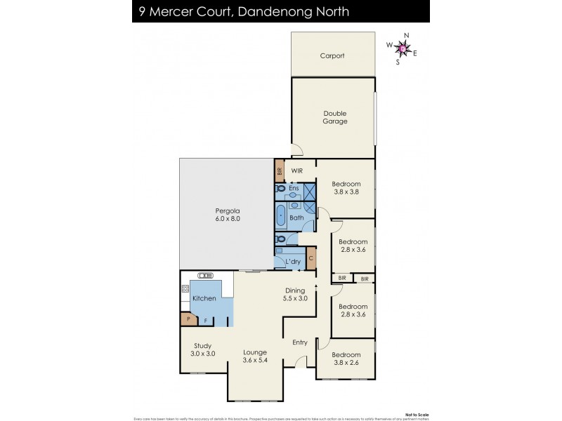 9 Mercer Court, Dandenong North VIC 3175 Floorplan