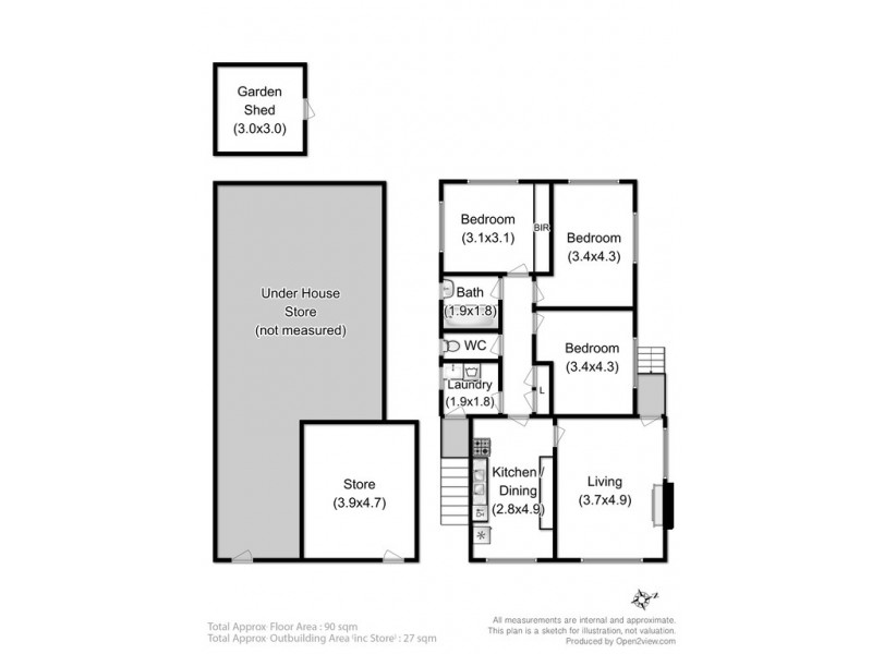 43 Chippendale Street, Claremont TAS 7011 Floorplan