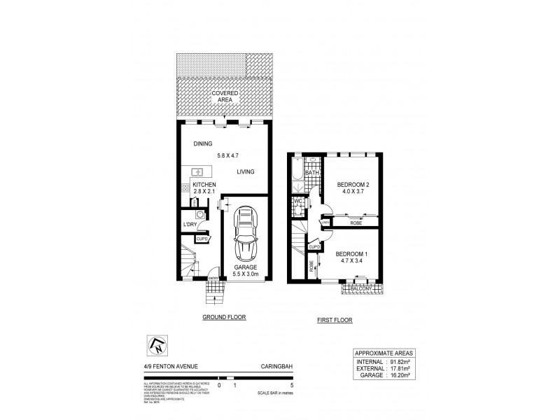 4/9 Fenton Avenue, Caringbah NSW 2229 Floorplan