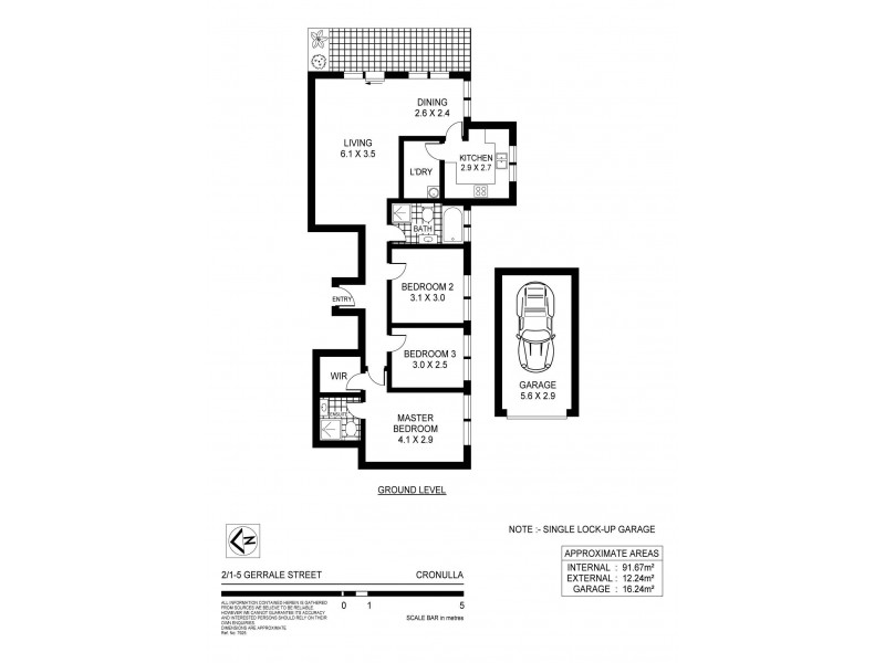 2/1-5 Gerrale Street, Cronulla NSW 2230 Floorplan