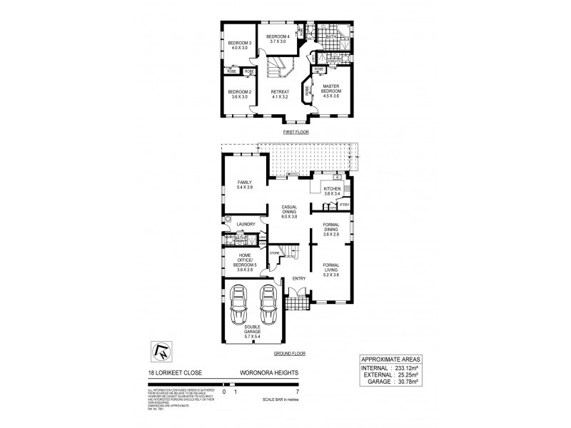 18 Lorikeet Close, Woronora Heights NSW 2233 Floorplan