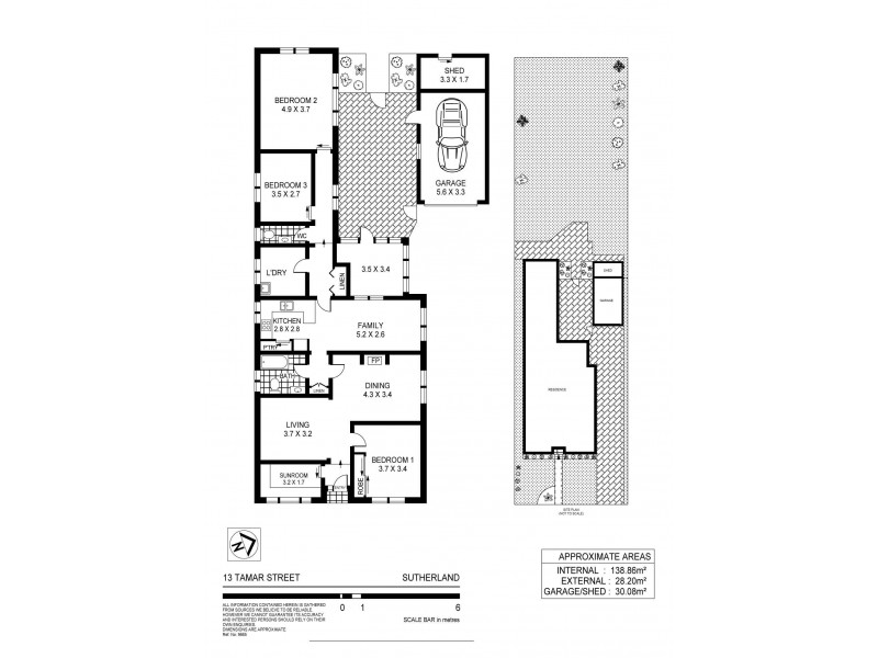 13 Tamar Street, Sutherland NSW 2232 Floorplan
