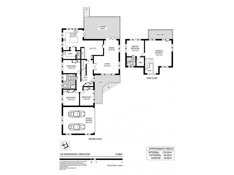 129 Woronora Crescent, Como NSW 2226 Floorplan