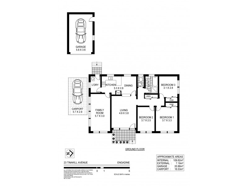 23 Tinakill Ave, Engadine NSW 2233 Floorplan