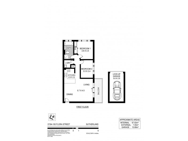 37/94-100 Flora Street, Sutherland NSW 2232 Floorplan