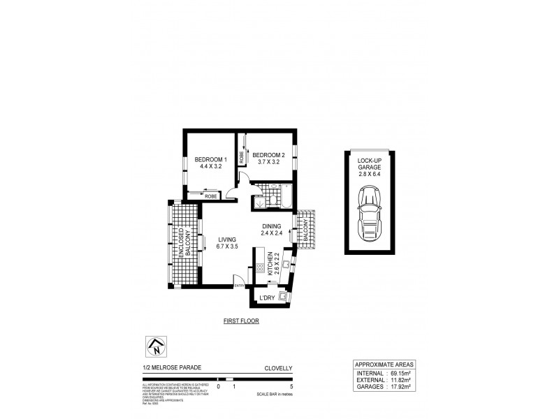 1/2-4 Melrose Parade, Clovelly NSW 2031 Floorplan