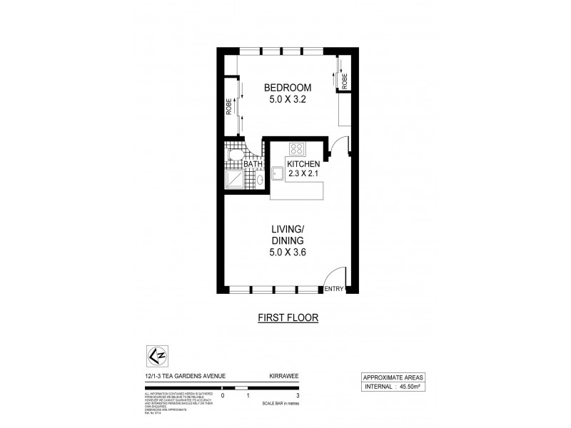 12/1-3 Tea Gardens Ave, Kirrawee NSW 2232 Floorplan