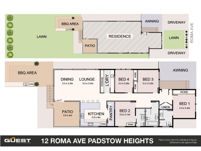 12 Roma Avenue, Padstow Heights NSW 2211 Floorplan