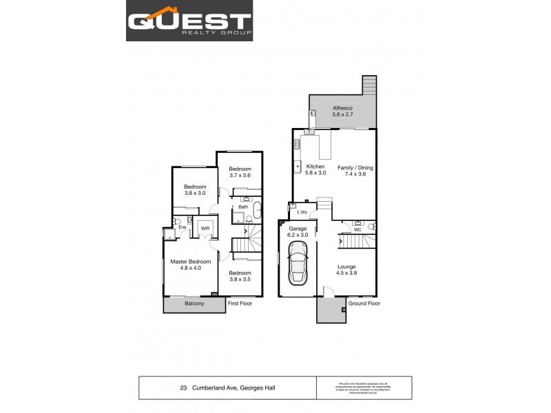 23 Cumberland Avenue, Georges Hall NSW 2198 Floorplan