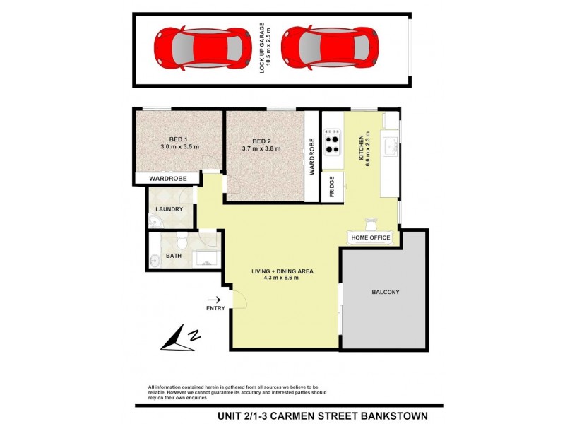 2/1-3 Carmen Street, Bankstown NSW 2200 Floorplan