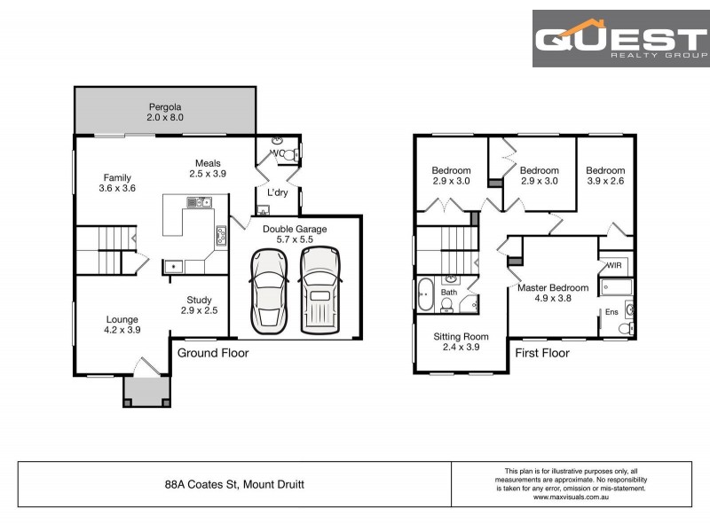 88A Coates Street, Mount Druitt NSW 2770 Floorplan