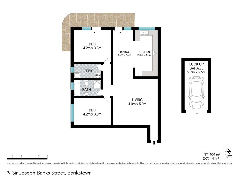 2/9 Sir Joseph Banks Street, Bankstown NSW 2200 Floorplan