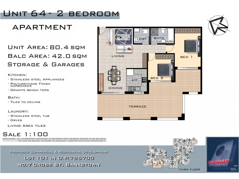 64/7-9 Cross Street, Bankstown NSW 2200 Floorplan