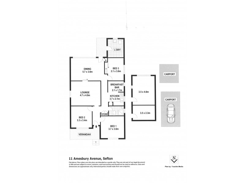 11 Amesbury Avenue, Sefton NSW 2162 Floorplan