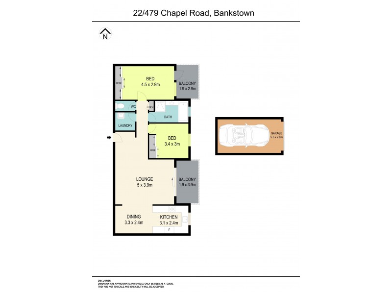 22/479 Chapel Road, Bankstown NSW 2200 Floorplan