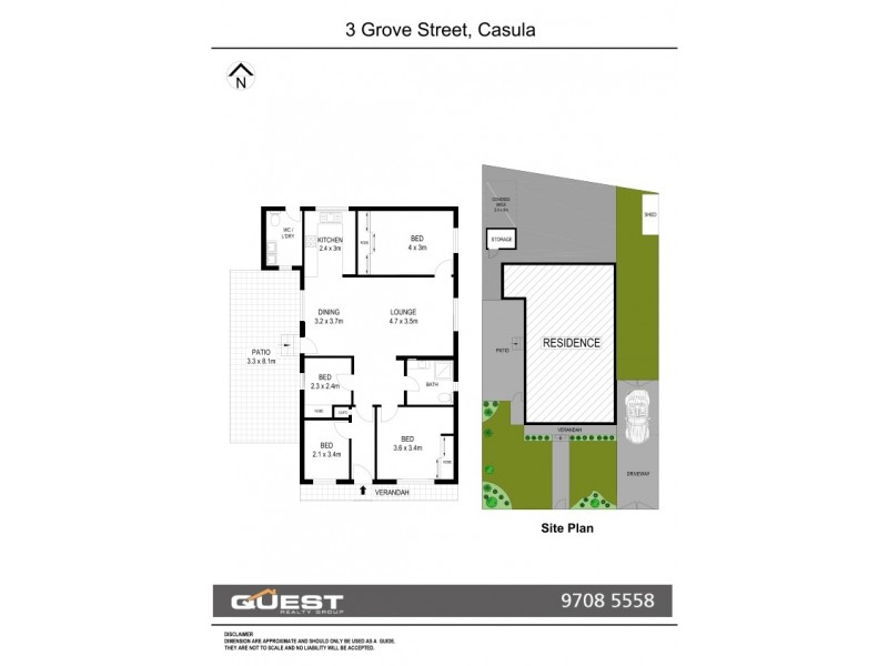 3 Grove Street, Casula NSW 2170 Floorplan