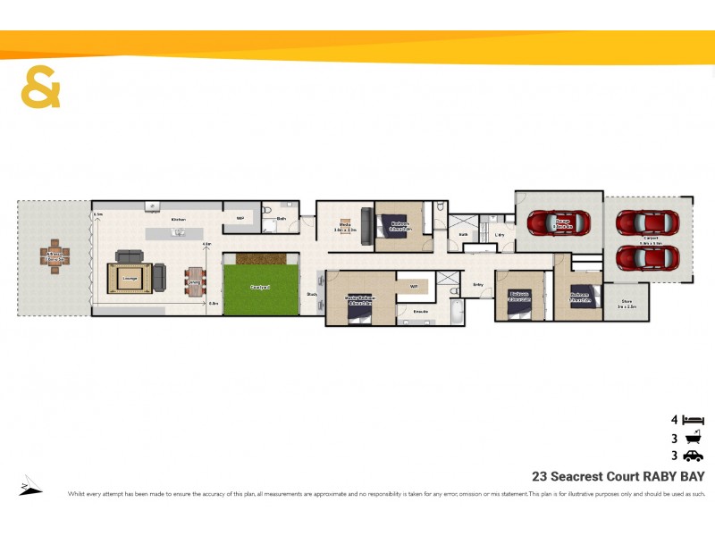 23 Seacrest Court, Raby Bay QLD 4163 Floorplan