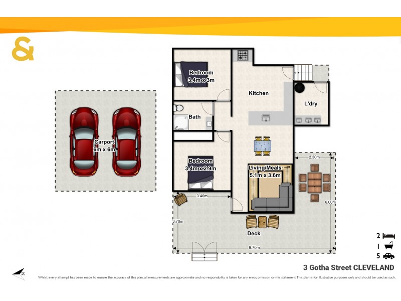3 Gotha Street, Cleveland QLD 4163 Floorplan