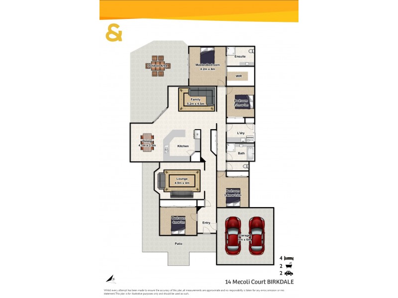 14 Mecoli Court, Birkdale QLD 4159 Floorplan