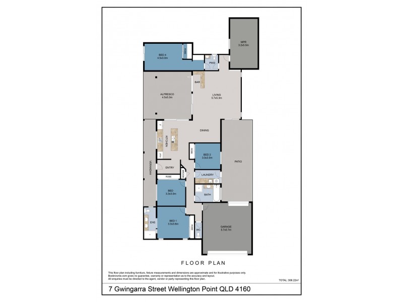 7 Gwingarra Street, Wellington Point QLD 4160 Floorplan