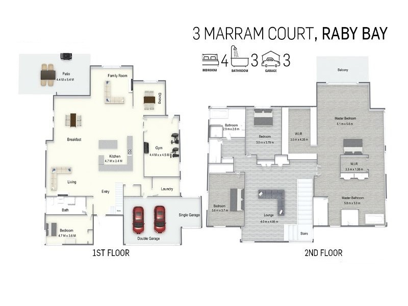 3 Marram Court, Raby Bay QLD 4163 Floorplan