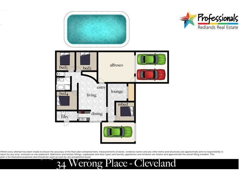 34 Werong Crs, Cleveland QLD 4163 Floorplan