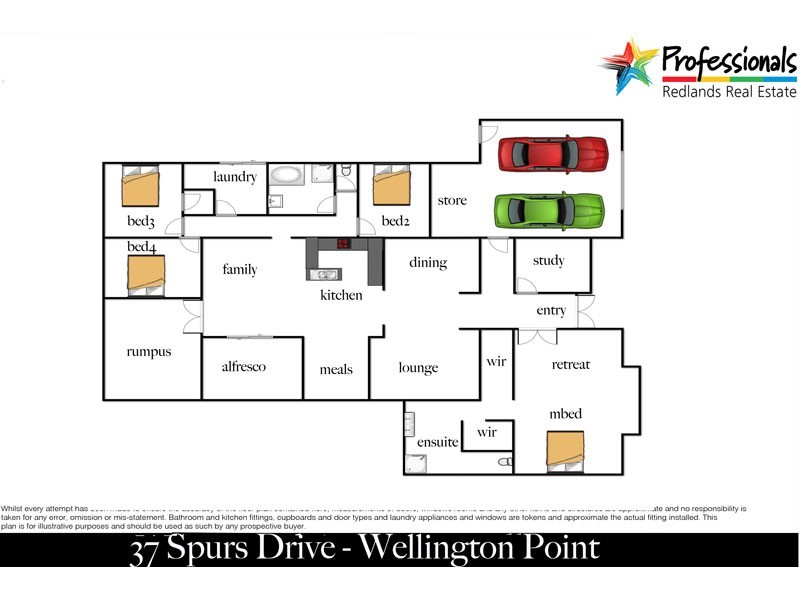37 Spurs Drive, Wellington Point QLD 4160 Floorplan