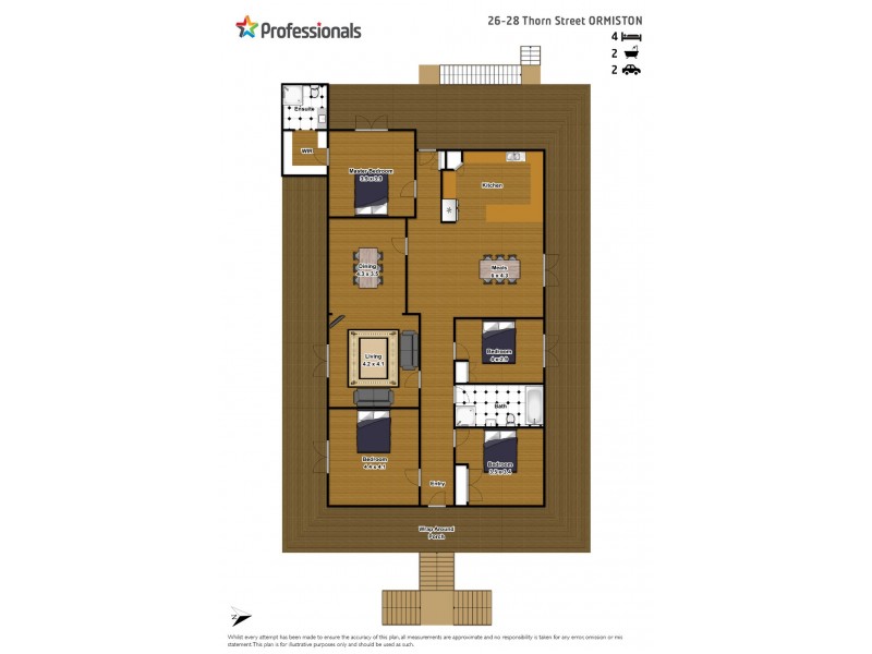 26-28 Thorn Street, Ormiston QLD 4160 Floorplan