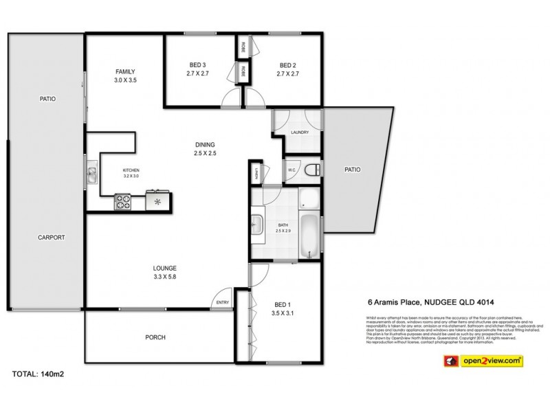 6 Aramis Place, Nudgee QLD 4014 Floorplan