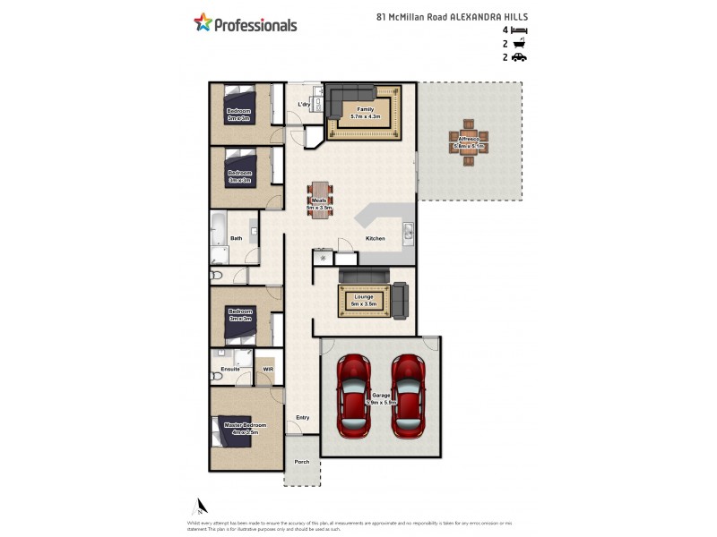 81 Mcmillan Road, Alexandra Hills QLD 4161 Floorplan