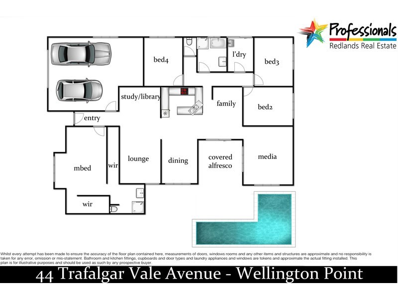 44 Trafalgar Vale Avenue, Wellington Point QLD 4160 Floorplan