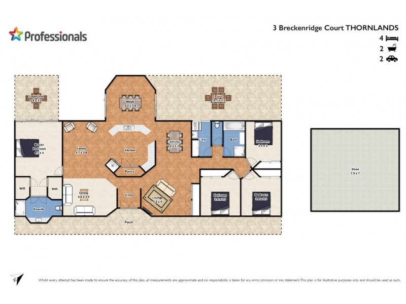 3 Breckenridge Court, Thornlands QLD 4164 Floorplan