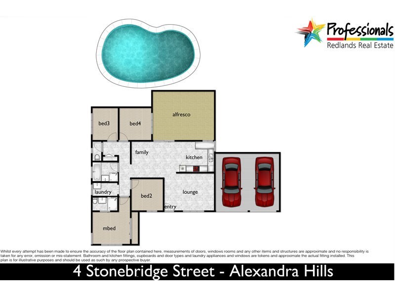 4 Stonebridge Street, Alexandra Hills QLD 4161 Floorplan