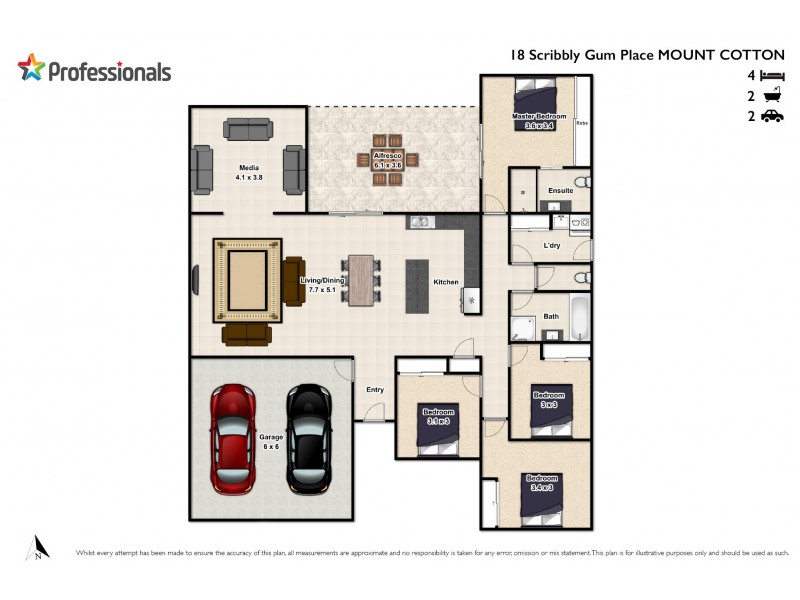 18 Scribbly Gum Place, Mount Cotton QLD 4165 Floorplan
