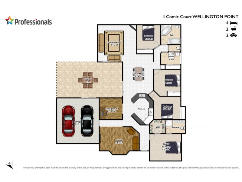 4 Comic Court, Wellington Point QLD 4160 Floorplan