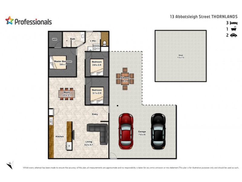 13 Abbotsleigh Street, Thornlands QLD 4164 Floorplan