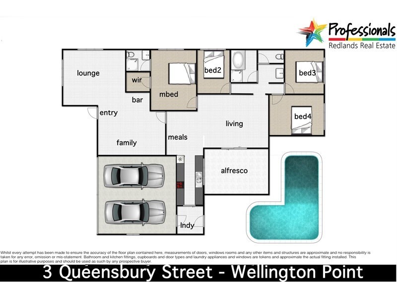 3 Queensbury Court, Wellington Point QLD 4160 Floorplan
