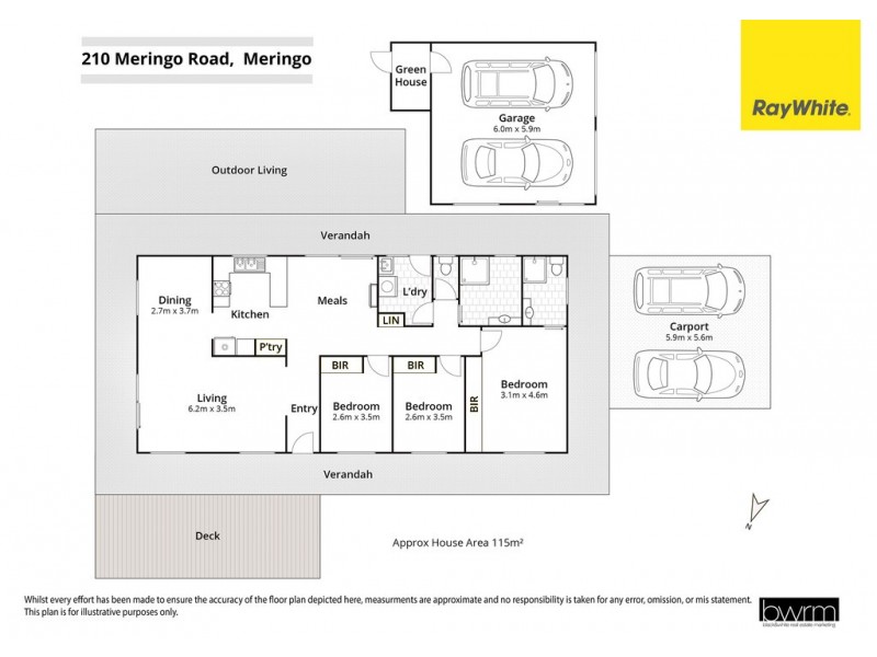 210 Meringo Road, Bingie NSW 2537 Floorplan