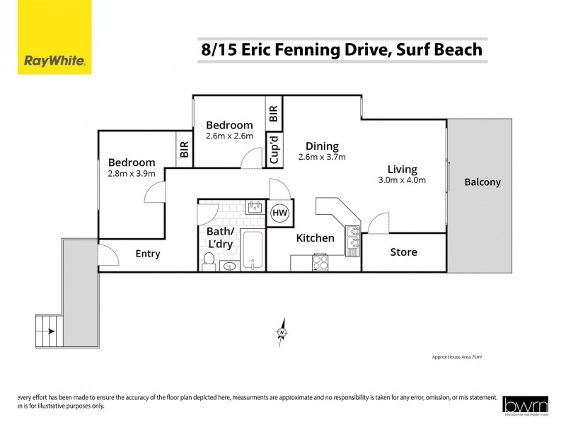 8/15 Eric Fenning Drive, Surf Beach NSW 2536 Floorplan