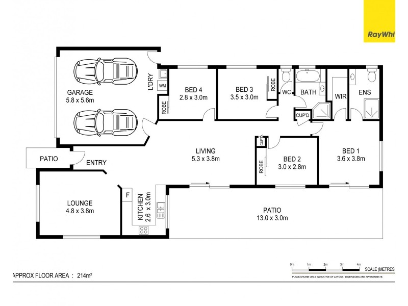 14 Carob Ct, Caboolture South QLD 4510 Floorplan