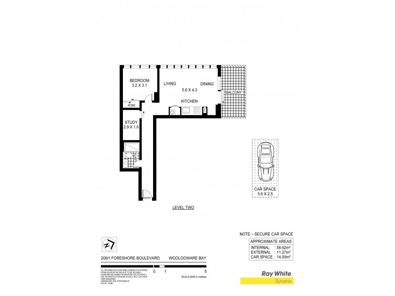 208/1 Foreshore Boulevard, Woolooware NSW 2230 Floorplan