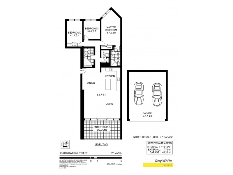 9D/2B Mowbray Street, Sylvania NSW 2224 Floorplan