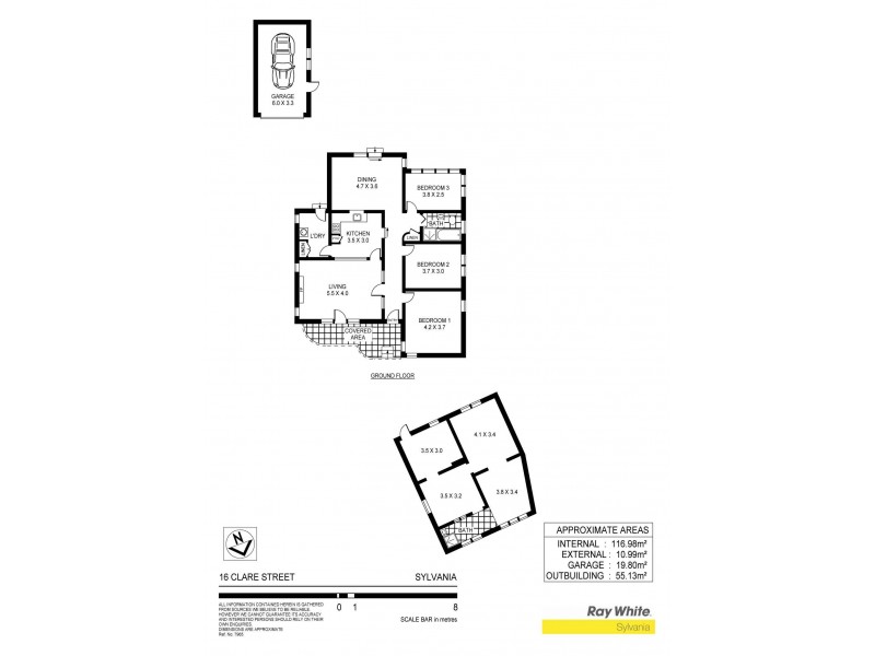 16 Clare Street, Sylvania NSW 2224 Floorplan