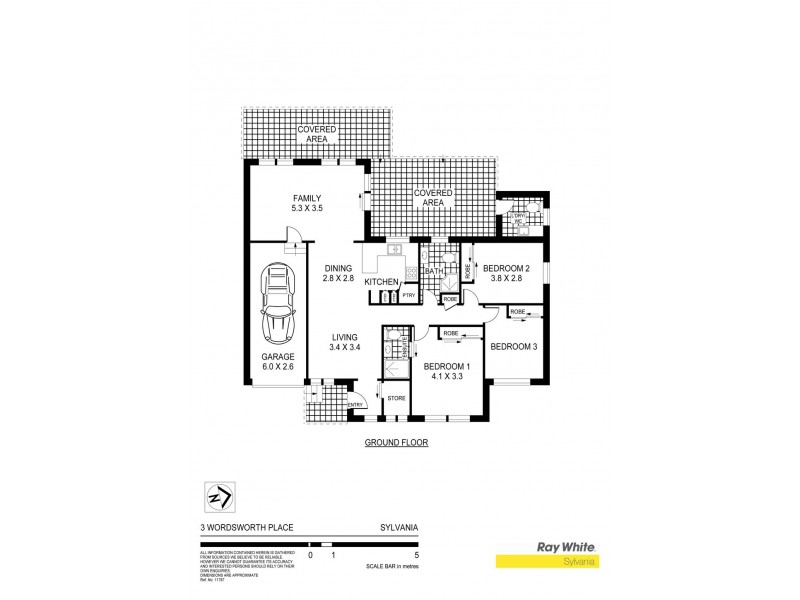 3 Wordsworth Place, Sylvania NSW 2224 Floorplan