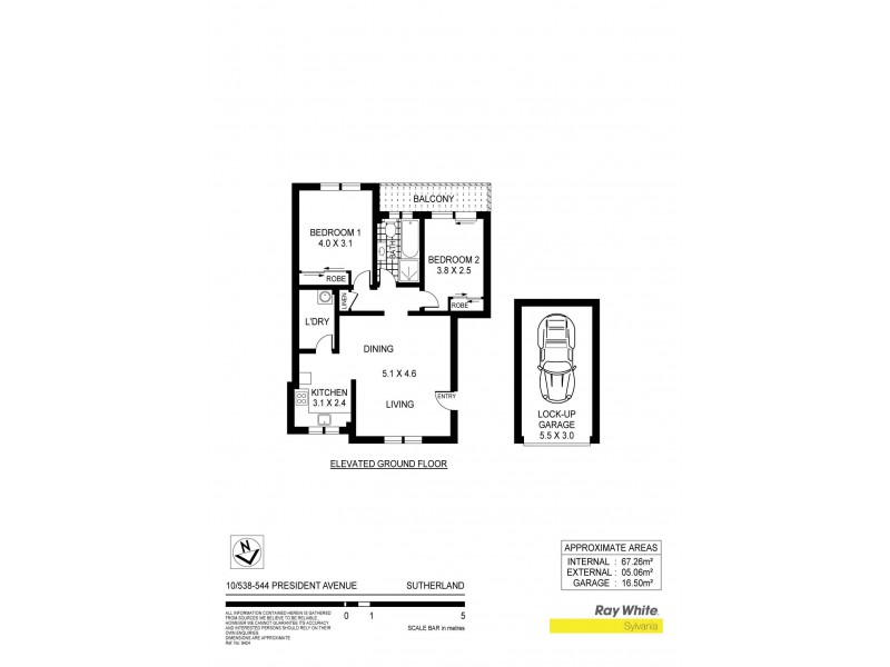 10/538-544 President Avenue, Sutherland NSW 2232 Floorplan