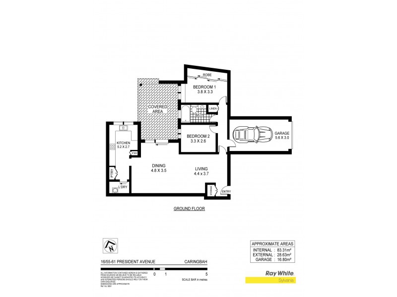 16/55-61 President Avenue, Caringbah NSW 2229 Floorplan