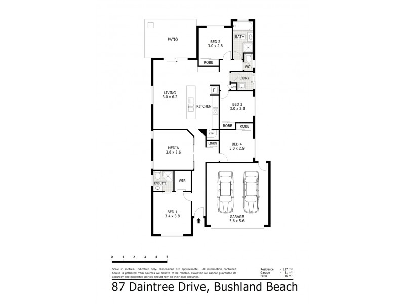 87 Daintree Drive, Bushland Beach QLD 4818 Floorplan