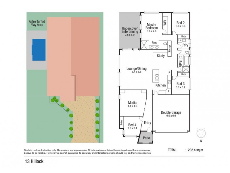 13 Hillock Crescent, Bushland Beach QLD 4818 Floorplan
