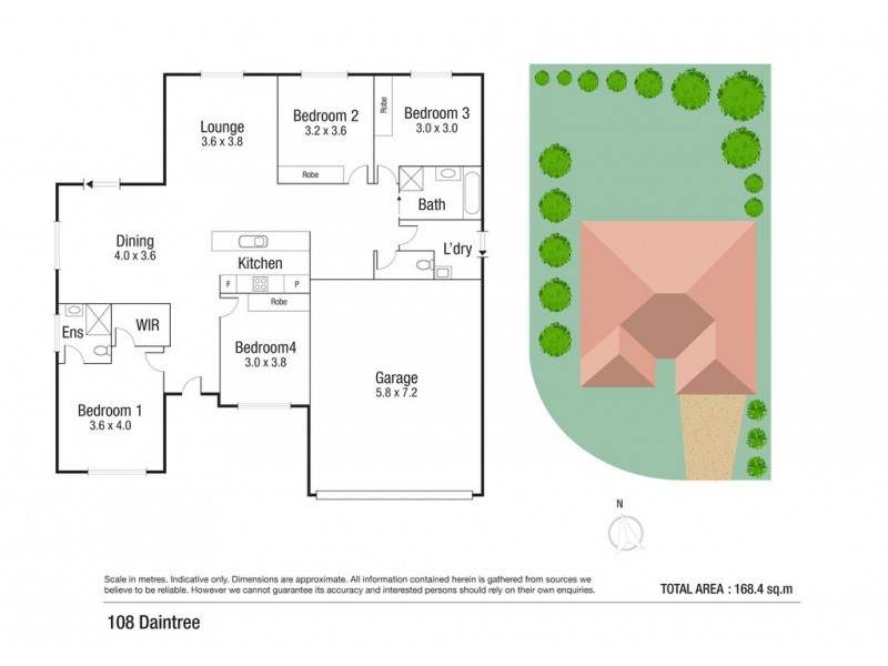 108 Daintree Drive, Bushland Beach QLD 4818 Floorplan