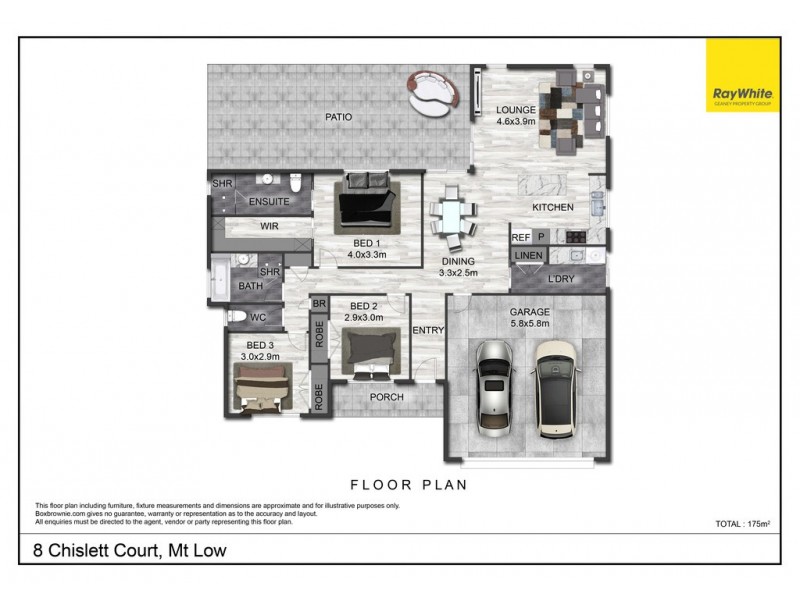 8 Chislett Court, Mount Low QLD 4818 Floorplan